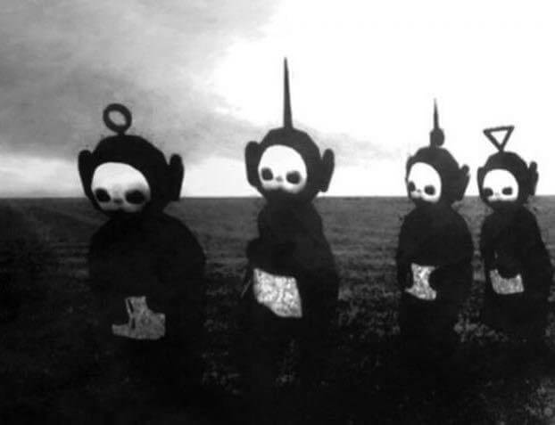 teletubbies noir et blanc joy division